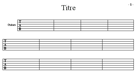 partition guitare a imprimer